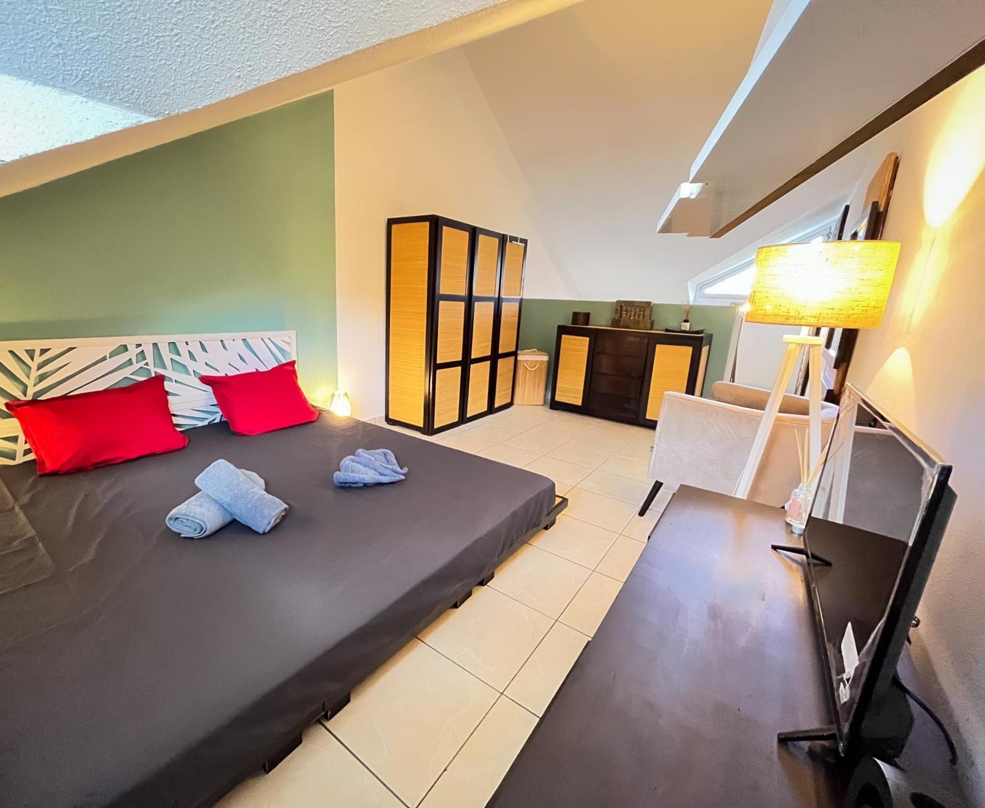 Charmant Studio Mezzanine - Caraibes Zen - Gosier - Proche De La Mer เลอโกซิเยร์ ภายนอก รูปภาพ